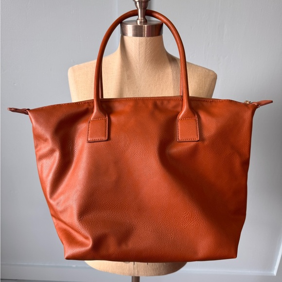 Universal Thread Tan Leather Tote - Picture 3 of 6